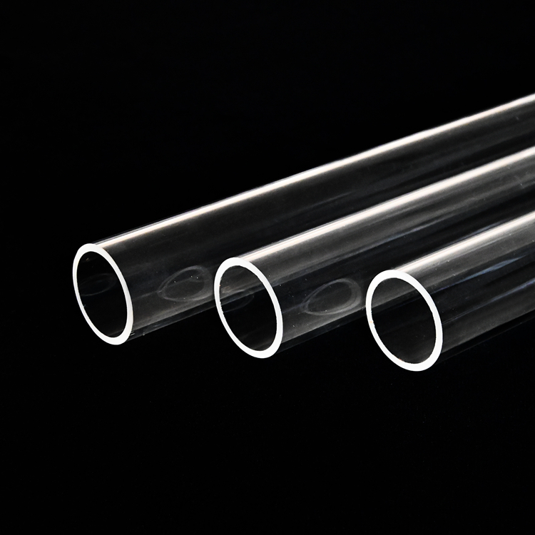 Clear Quartz Tube Customized Both ends Open Quartz Pipe