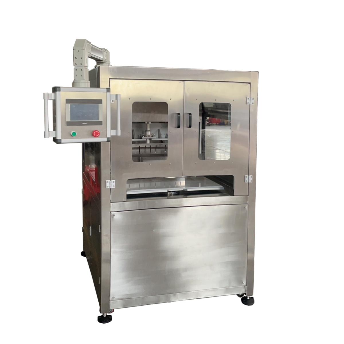ultrasonic cutting video rectangle frozen cake cutter Cake Slicer ultrasonic food processing ultrasonic food cutting machine