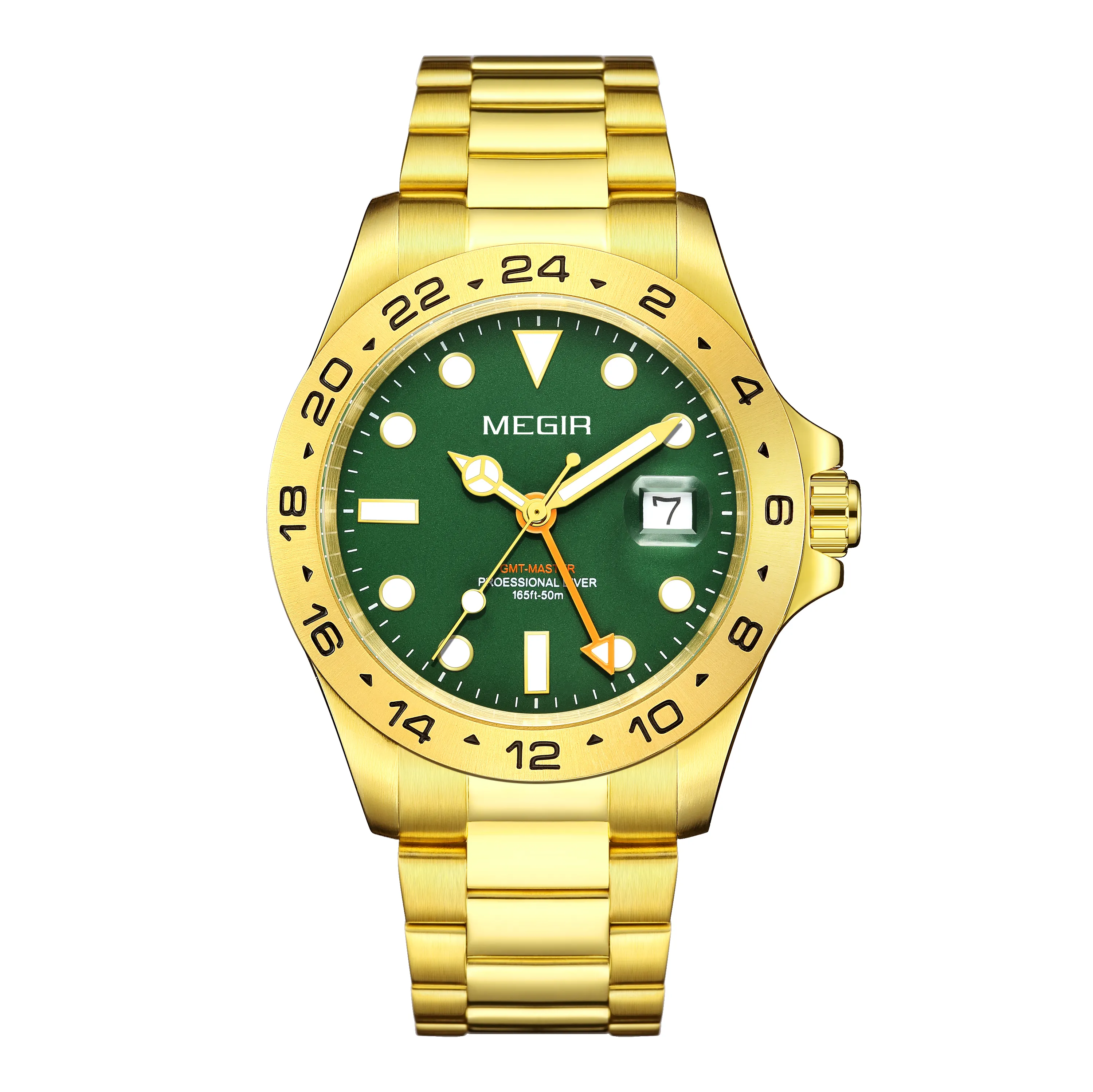Custom Made Brand Your Own Slim Gold Quartz Wristwatches Men Stainless Steel Sapphire Logo Watches Case Luxury Fashion 8404