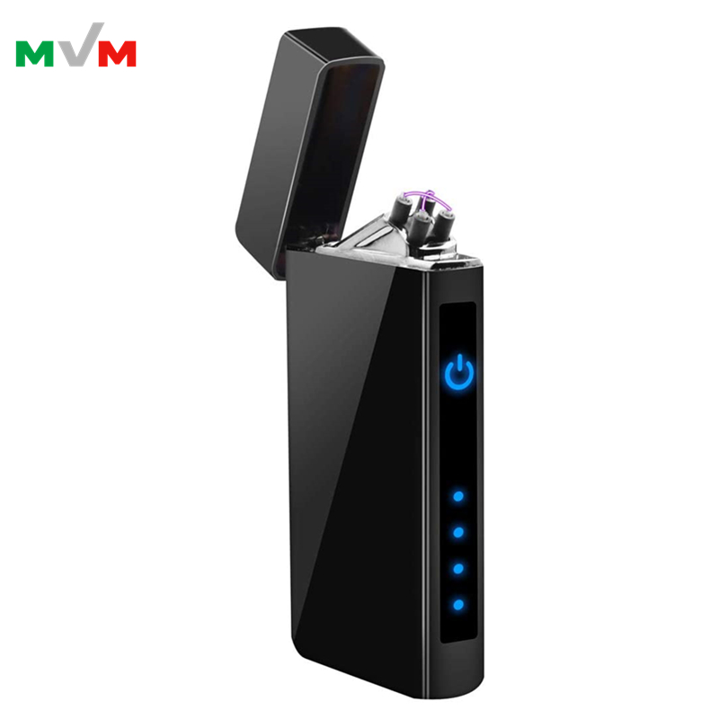 Заряжаемая Зажигалка MLT144 с индивидуальным логотипом, новый стиль, Электронная зажигалка с двойной дугой для курения