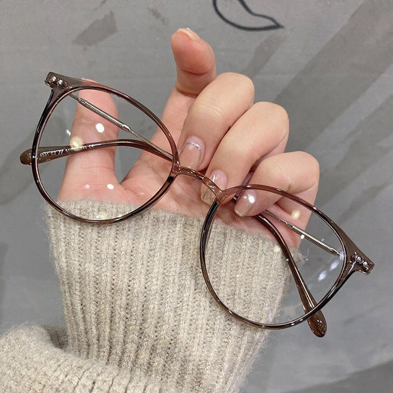 Fashionable High-quality Student Reading Glasses with Metal Frame and Anti Blue Light Protection