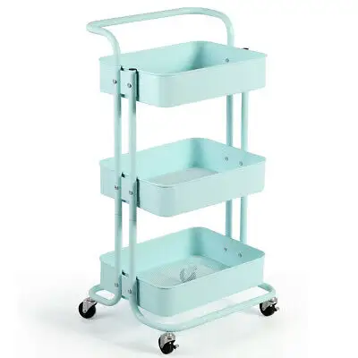 Nordic Style Multifunctional Metal Kitchen Appliance Cart