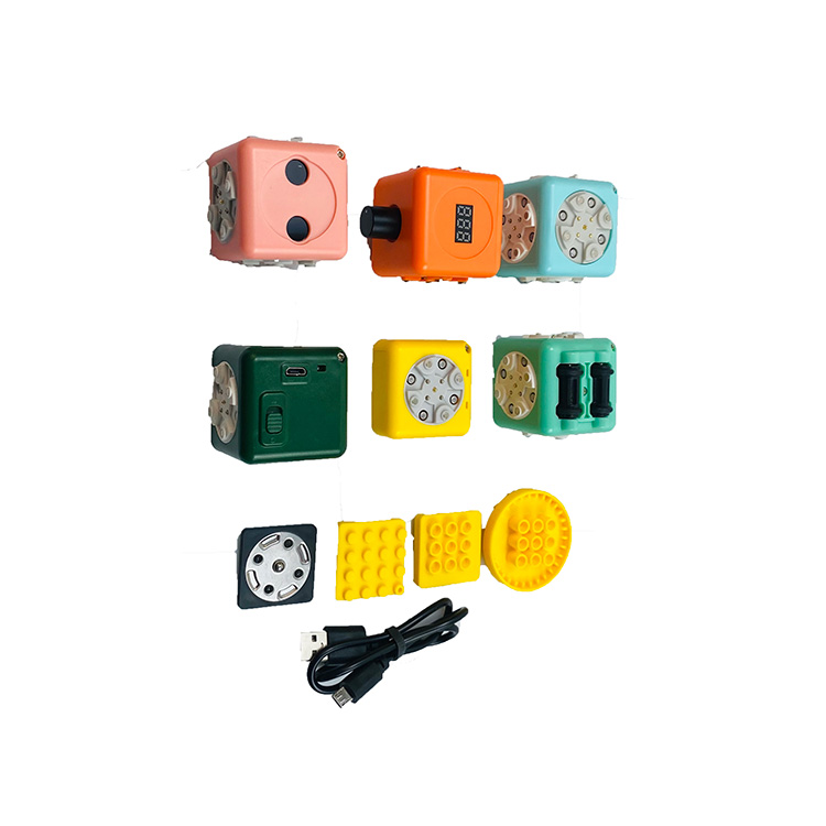 Programmable Magnetic Block Set Children's DIY Toy For Kindergarten And School Brain Training Toy Robot Set