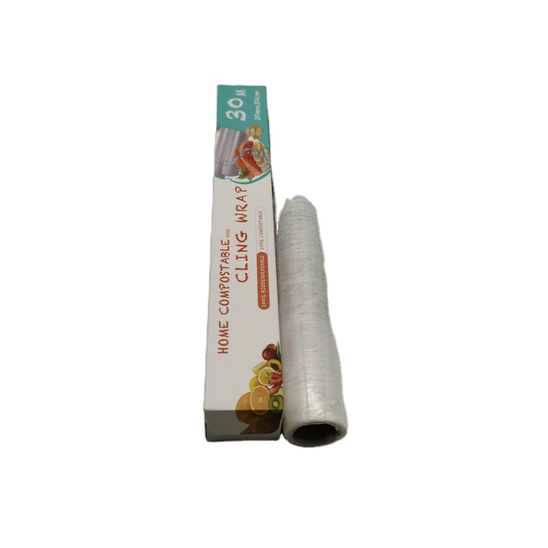 Biodegradable PLA Cling Wrap Compostable Food Cling Film Transparent Rolling,shrink Film Soft Blow Molding Custom Dimension OEM