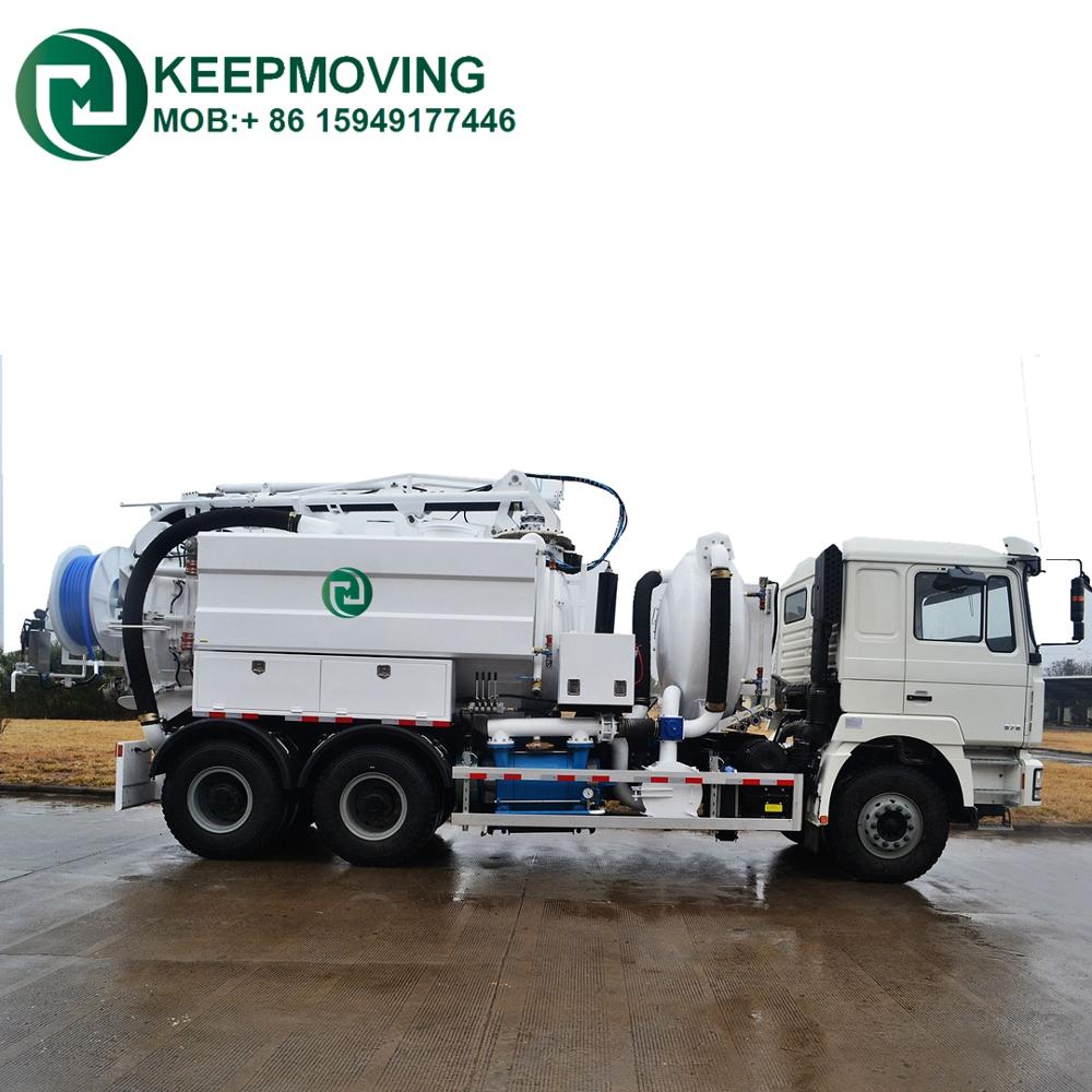 6x4 Howo 9000L вакуумный канализационный грузовик с задним самосвал