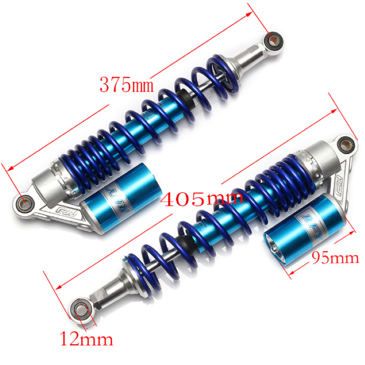 Мотоциклетный амортизатор RFY 375 мм 380 мм для Yamaha TT500 HONDA CB700 NIGHTHAWK SUZUKI RM370 PE175 SP500 RM125