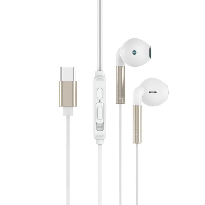 Low price Headset Stereo 1.2M Type C Earphone Deep Custom HiFi Metal earphones For Samsung In ear Wired Earphone