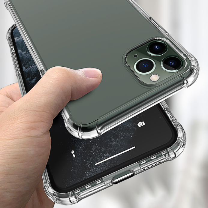 Прозрачный цветной ударопрочный прозрачный чехол из тпу под заказ для iphone 11pro 11 12 pro max