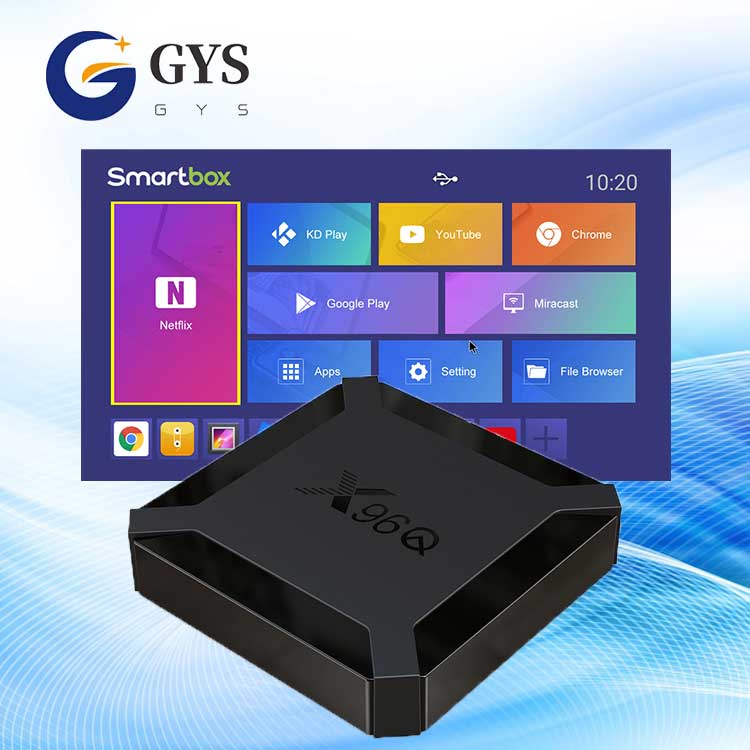 GYS X96Q 4K Smart Tv Box Android 10,0 Allwinner H313 четырехъядерный 2 Гб 16 Гб 4k Android Tv Tox 2,4G Wifi Netflix Smart Media Player