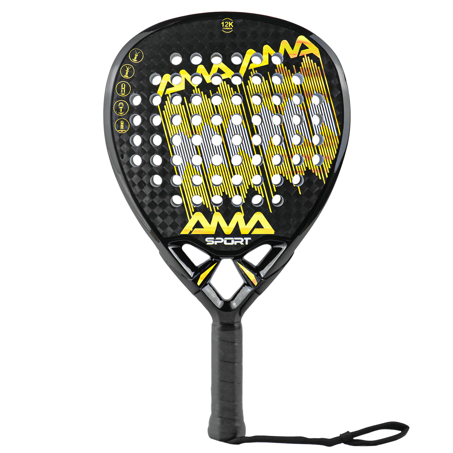 Multi Material Durable Professional Graphite Tear Shape Padel Racket Paddle Tennis Rackets