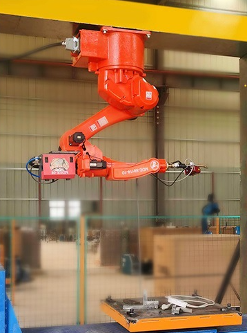 Modern industrial laser welding machine robots automated robotic arms
