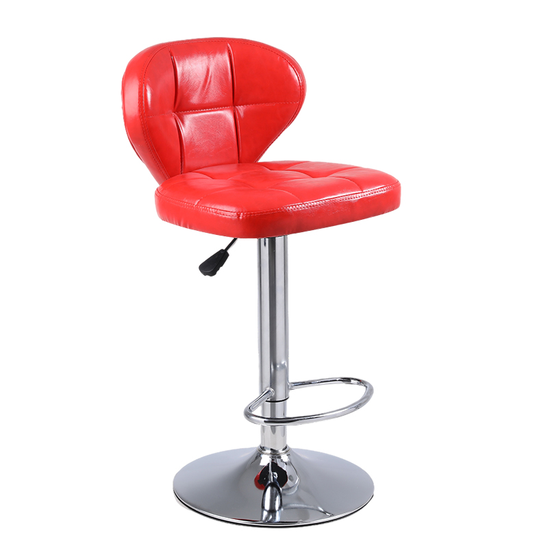 Good Quality Hot Selling Nightclub Furniture Swivel Red Leather Bar Stool