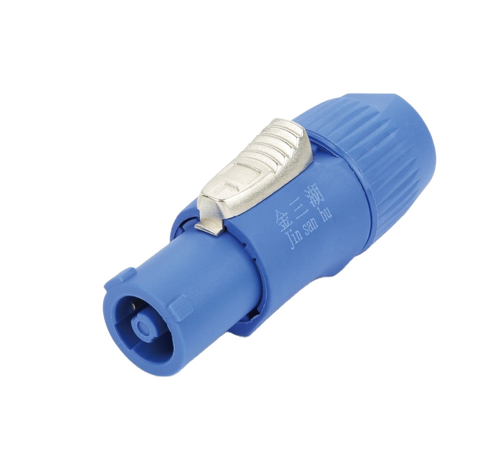 Rohs CE jinsanhu high quality copper pin retardant material waterproof powercon connector wholesale