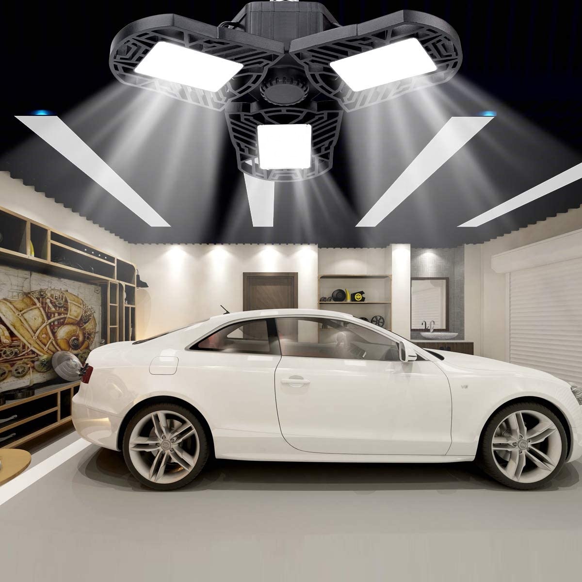 60W Deformable Garage Ceiling Light