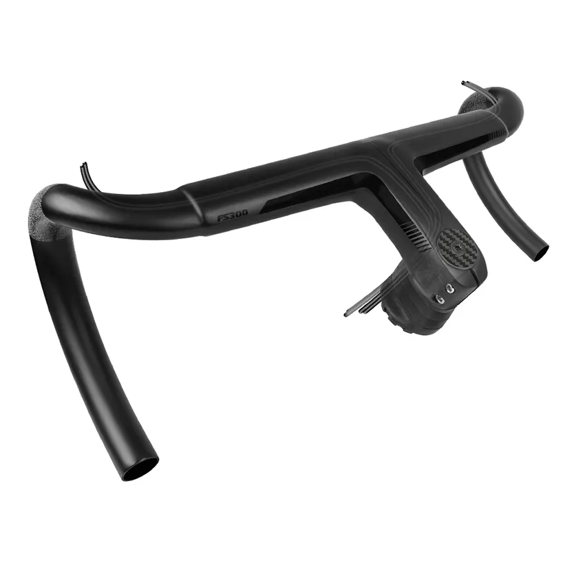 T1000 Carbon Handle Bar Di2 Matte Black Compatible With 31.8mm OD2 Fully Internal Routing 28.6 Carbon Integrated Handlebar Road