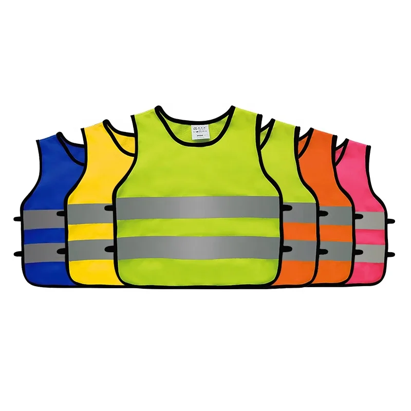 Children's reflective vest, elementary school reflective safety suit, customized logo, with elastic and elastic on both sides016