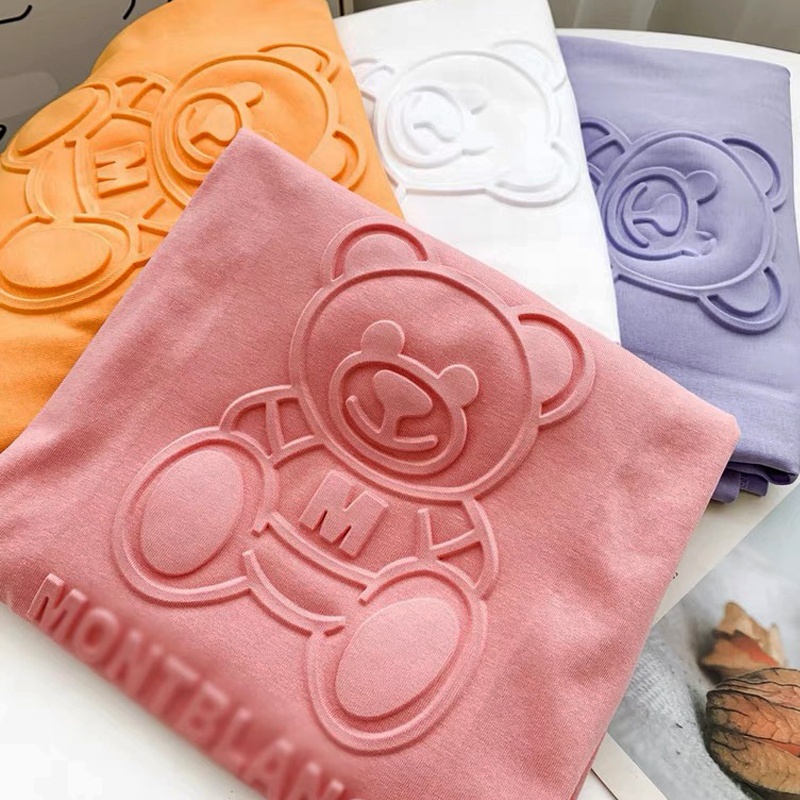 Made in China High Density Embossed Silicone Screen Printing Ink 3d Effect Textile Ink Hot Pressed on Garment Fabric