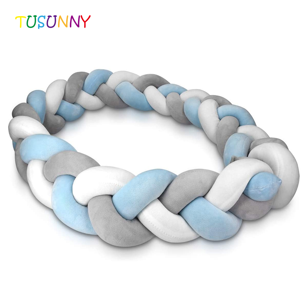 Wholesale Bedding Protector Newborn Baby Braided Crib Cot Bumper for Infant Crib Protector Cot Bumper Room Decor