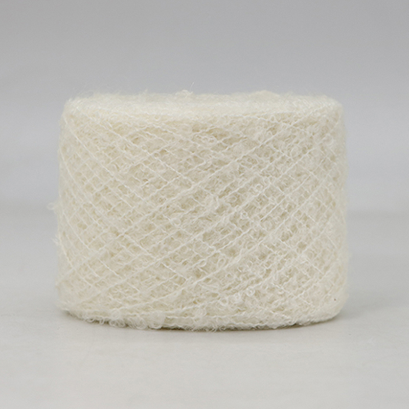 1/7.5NM Mohair Loop Yarn 57% acrylic 20% nylon 10% wool 10% Mohair 3% spandex