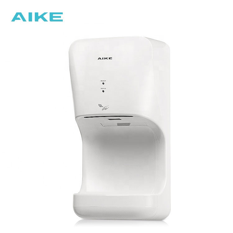 AIKE AK2632 новый дизайн ABS Коммерческая мойка высокого скорости струя воздуха сушилка для рук с сливной бачок для ресторана