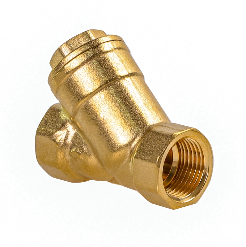 brass Y type strainer valve with stainless steel filter net