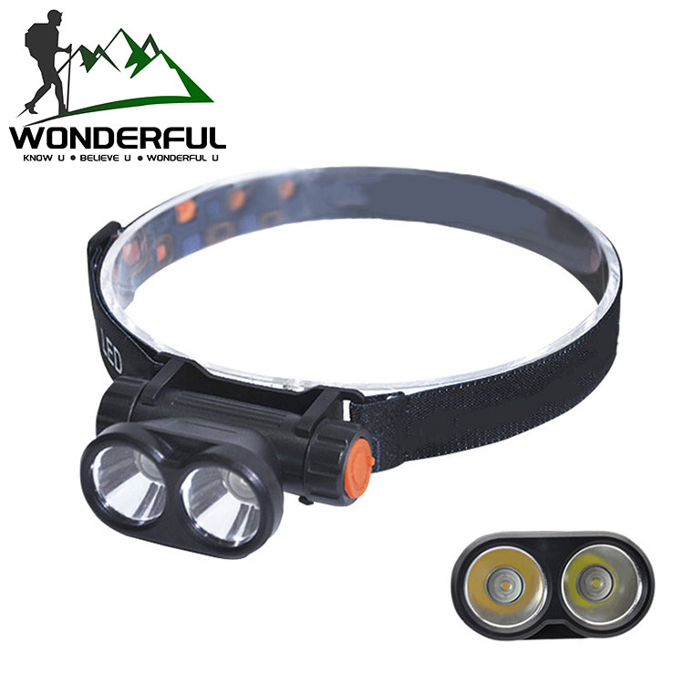 Usb Sensor Rechargeable New 18650 Built-In Lithium Battery Diving Headlamp With Led