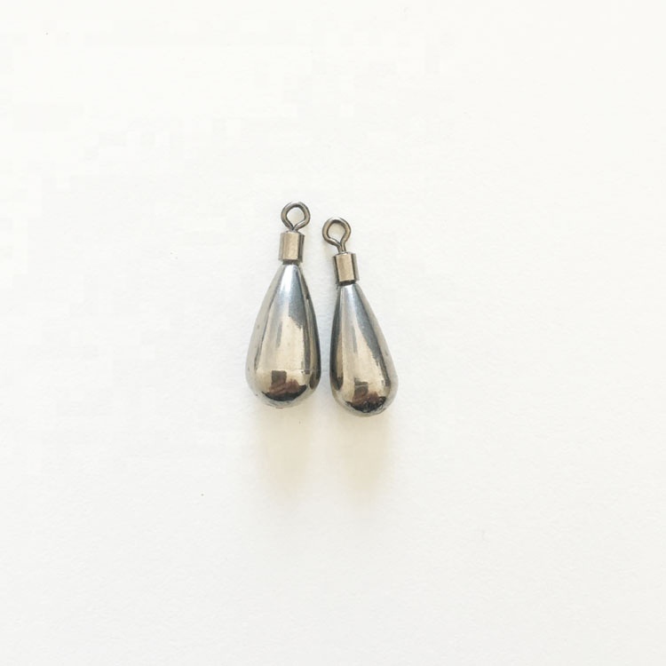 BUBBLE Fishing Different Colors Tungsten Tear drop Shot Round Eye Weight Tungsten Fishing Sinker