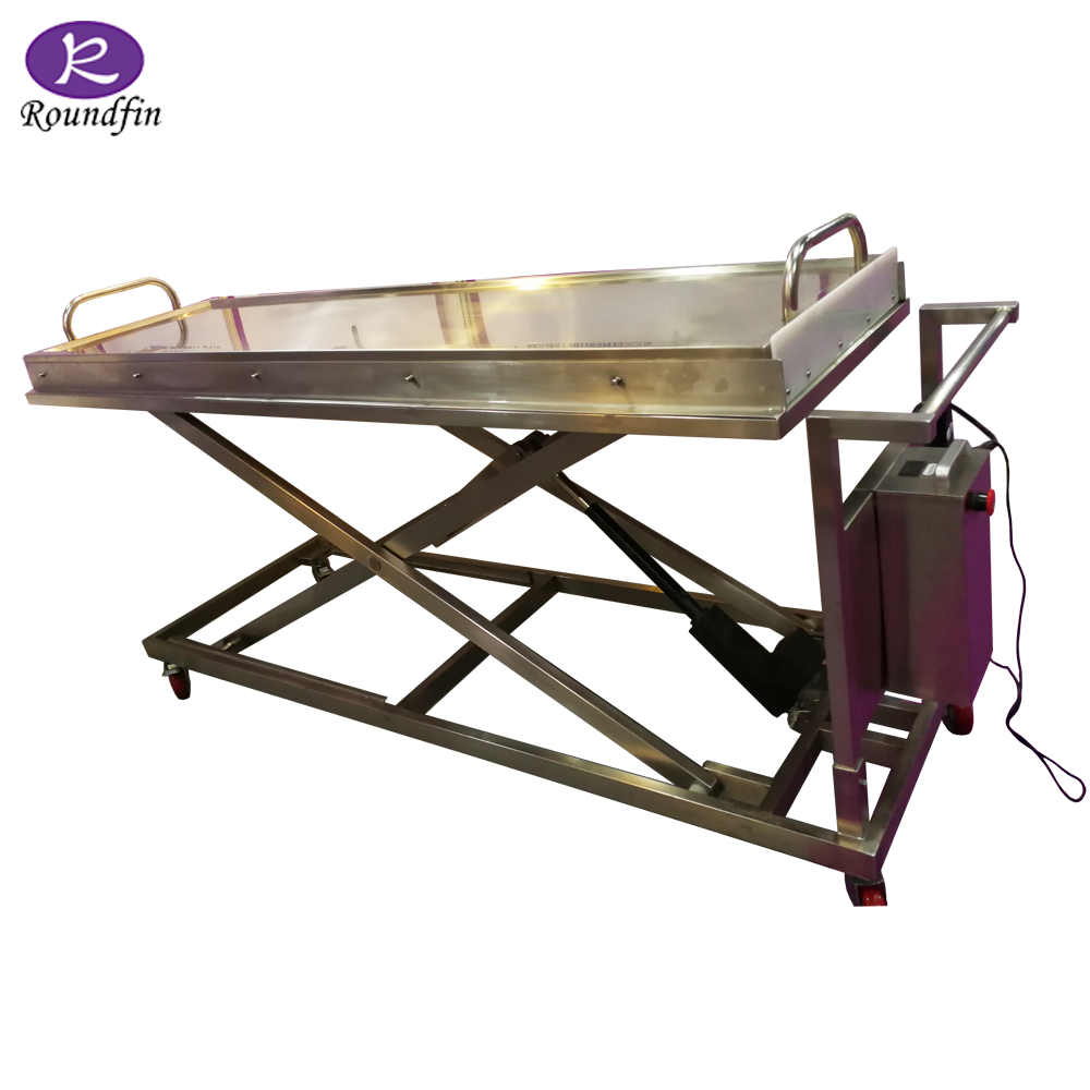 Круглая RD-1527E CE сертифицированная экономичная тележка для тела морг