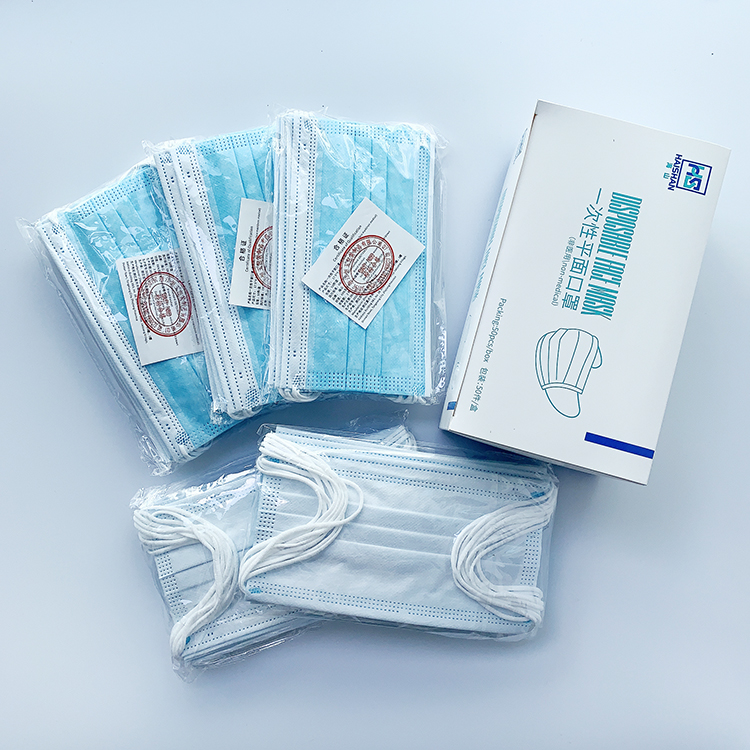 Производитель компании дети facemask одноразовая маска для лица пылезащитный рот 3 слойный Earloop синий GB/T32610-2016