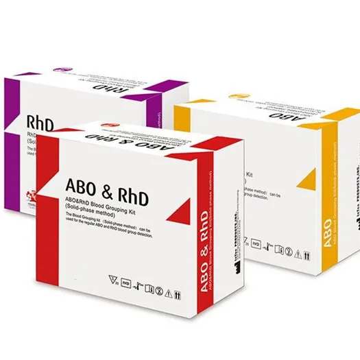 High precision ABO wholesale blood type test kit and RhD test card Good price for abo blood typing test kit