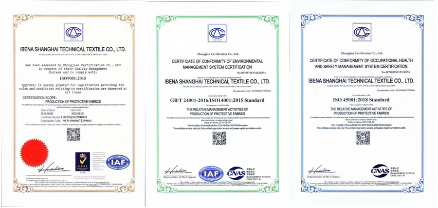 Aramid blended fabric  Nomex fabrics  Inherent flame retardant fabrics for EN469 suits NFPA2112 coveralls