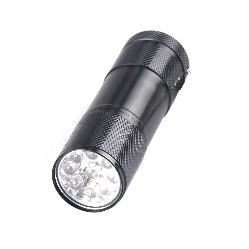 Мини карманный факела UV блестящий черный свет 395NM 9 Led ультрафиолетовый фонарик УФ чернила для обнаружения флуоресцентных агентов для матери