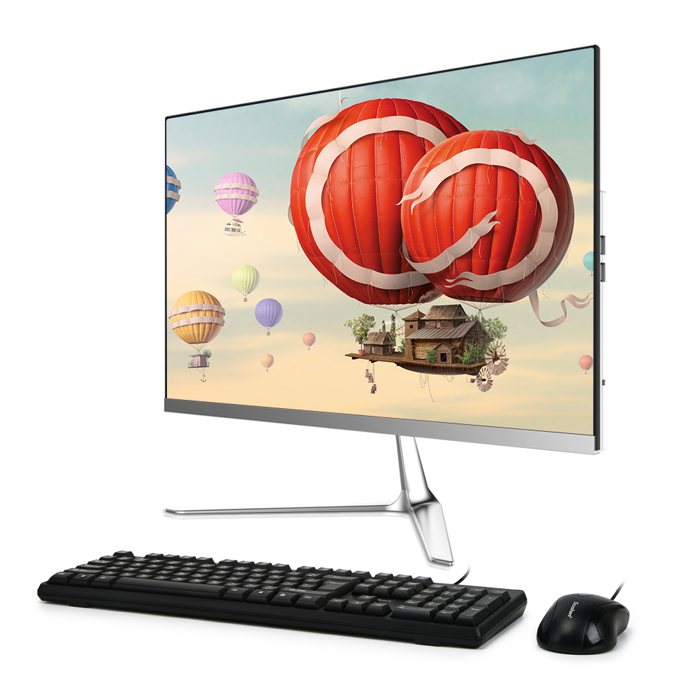 Cheap 23.8 Inch HD Configuration Desktop Computer i3 3th 3 Gen RAM 8GB+256G SSD All In One Aio PC For Family entertainment