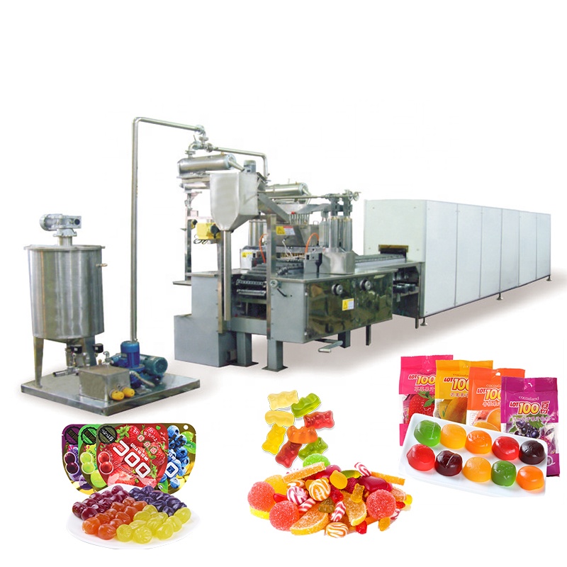 Промотирования праздника Gummy сделать машину витамины/CBD жевательный мармелад клейкий делая машину пектин желатин желе конфеты депонирование линия