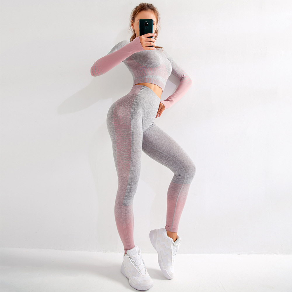 Спортивный комплект для йоги ropa deportiva, китайская Спортивная одежда для тренировок, отдыха, компрессионная одежда для спортзала и фитнеса