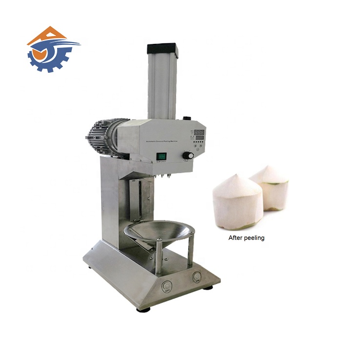 Green coconut skin peeling cutting machinery automatic young coconut peeler