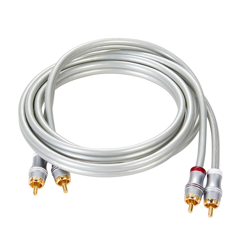 High End DIY OFC 24K gold plated Audio RCA plugs HIFI speaker cable
