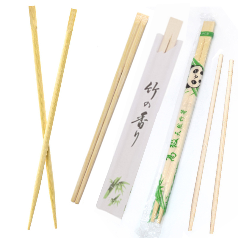 Chinese Wholesale Tensoge Chopsticks Custom Twins Chopsticks Disposable Bamboo round Chopsticks