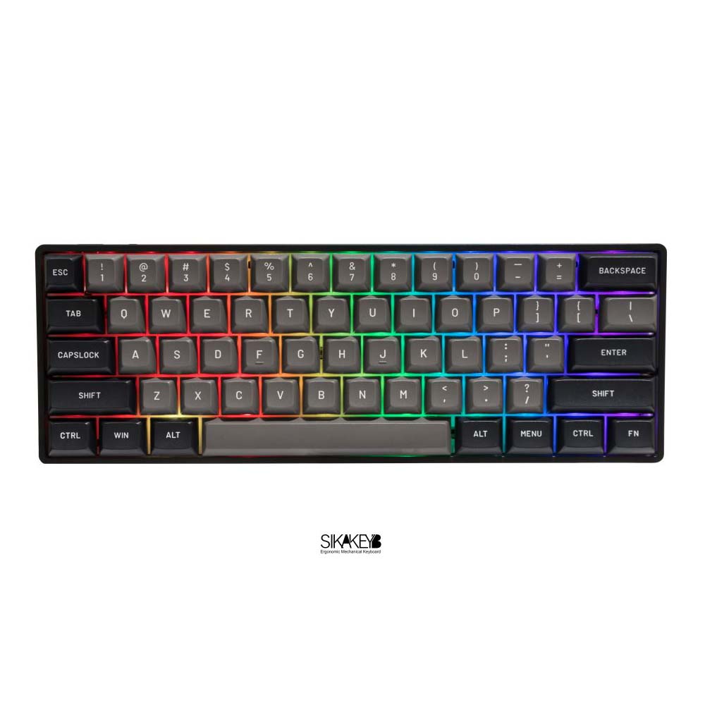 Новый продукт sikakeyb серии OEM ODM ручная пресс-форма для RGB BT USB 2,4G 3-mode-клавиатура 61keye PBT двухцветные клавиши % 60 механическая клавиатура