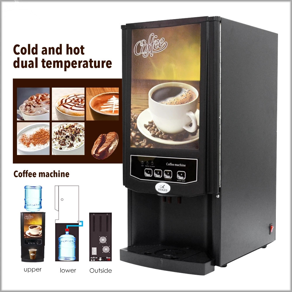 Commercial Automatic Restaurant Coffee Machine Beverage Milk Tea One Office Vertical Hot And Cold