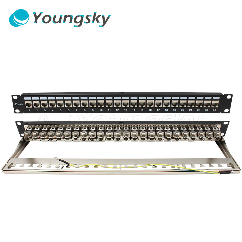 19 дюймов Utp 24 48 портов Cat7 патч-панель пустые без Keystone Jack