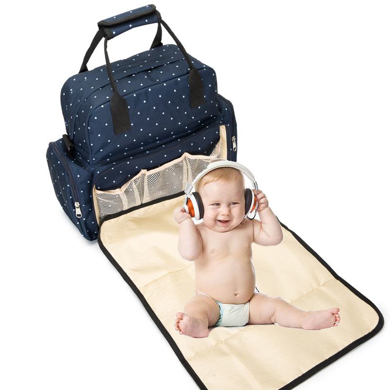 2021 Fashion Korea Style Waterproof Baby Nappy Bag Foldable Mummy Diaper Bag