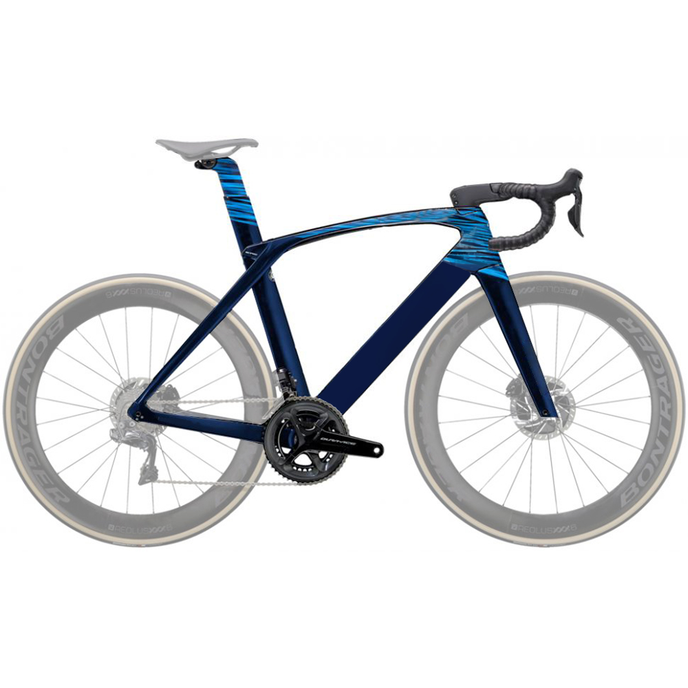 Набор карбоновых немаркированных Рам Madone Disc Project с бесплатными рулями, модель T1000, 2022 г.