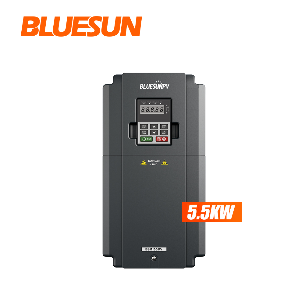 Новый дизайн 2021, инвертор водяного насоса Bluesun на солнечной батарее 7,5 л. С., IP54, инвертор насоса 5,5 кВт