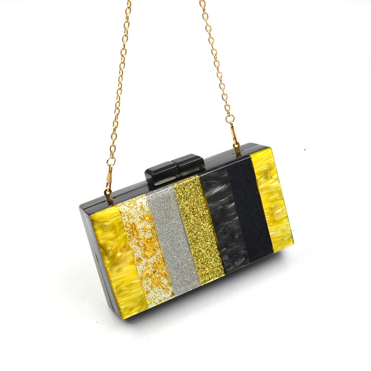 custom cute square women mobile phone cheap evening acrylic pouch clutch frame handbag birthday party charming clutch bags