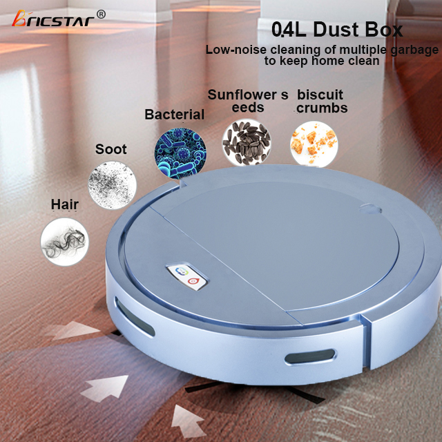 Bricstar strong suction smart Vacuum Robot Cleaner Low Noise Design Household sweeping robot