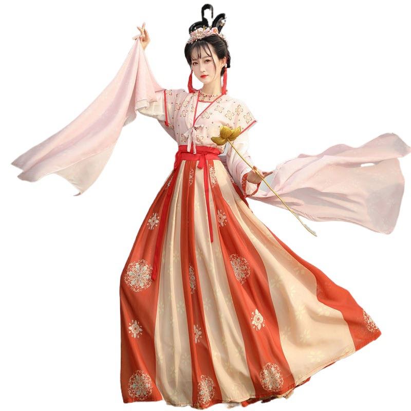 Dinasty взрослых Оптовая Мода богиня шифон индивидуальные вышитые hanfu женщин
