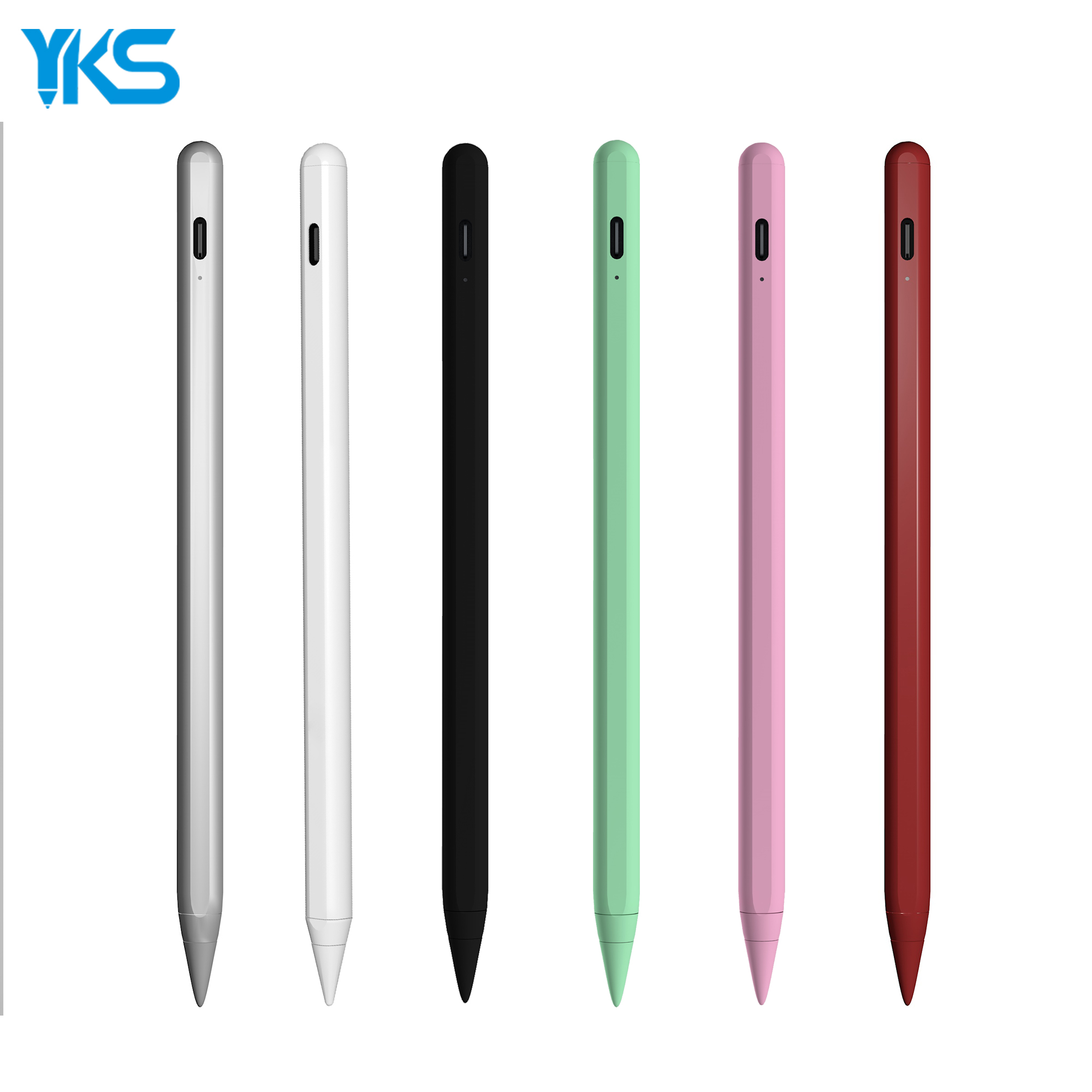 Factory wholesale aluminum capacitive touch active stylus pen tablet palm rejection Tilt bold function with for iPads