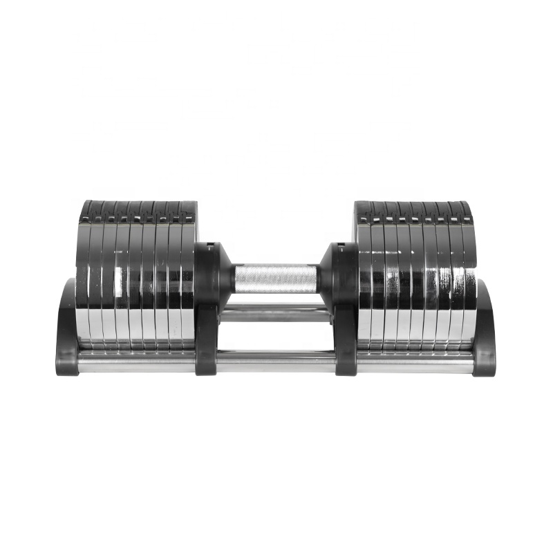 Cross-border e-commerce hot sale 90lb multi function weights fast adjustable dumbbell for strength training