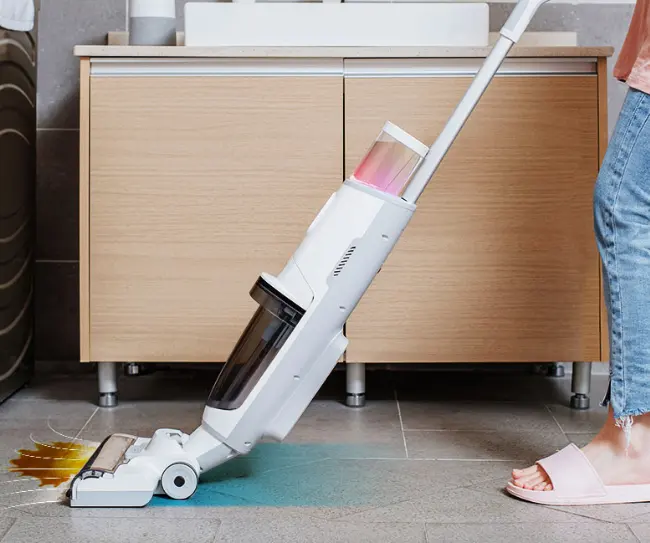 Multi-surface Dry Wet Self-cleaning Mop Washer Vacuum Cleaner With Clean And Slop Water Tank